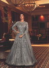 Gray Colour Latest Fancy Heavy Designer Wedding Wear Butterfly Net With Heavy Diamond Work Salwar Suit Collection 6506